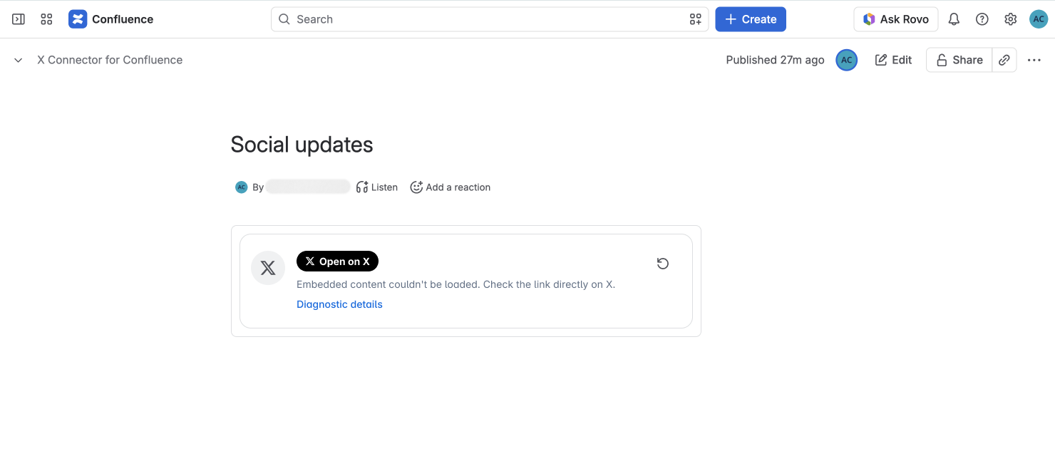 On the published page, readers see the general loading card after the plan's Post reads run out.